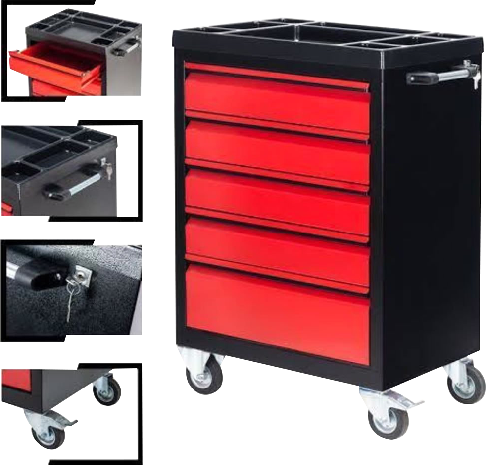 5 çekmeceli boş takim arabasi